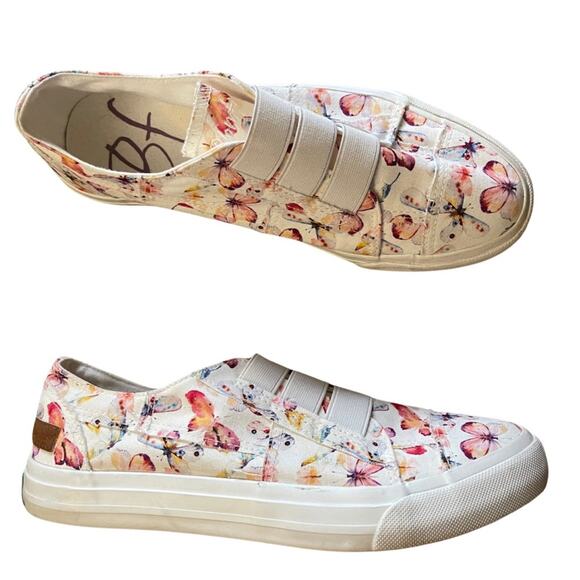 Blowfish Maura sneakers butterflies colorful slip on shoes size 8.5 - Picture 1 of 8